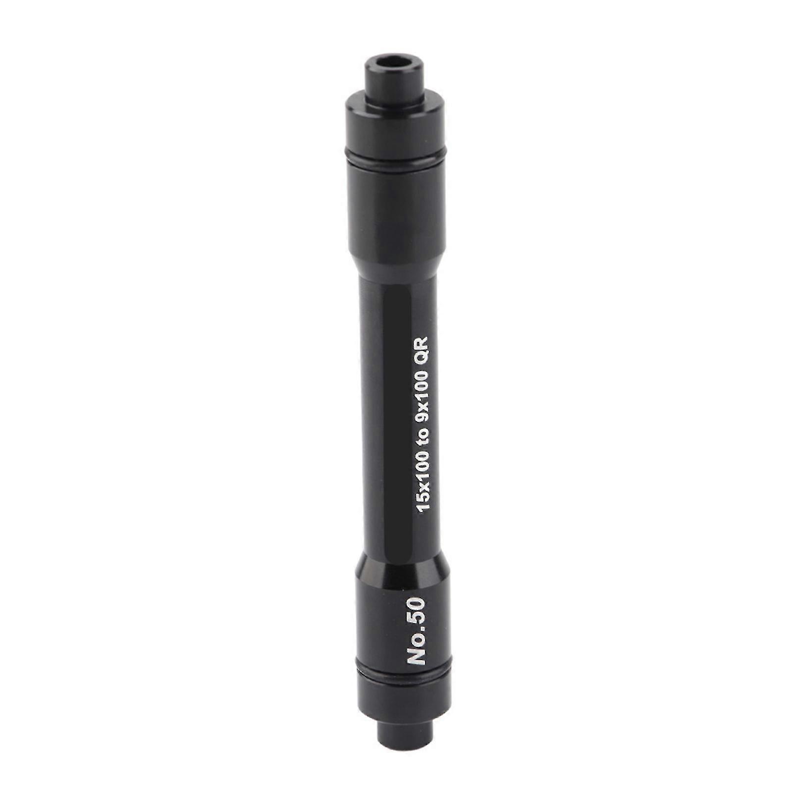 Adaptateur pour axe traversant de 15 mm vers attache rapide de 9 mm pour roue avant de 100 mm – Noir