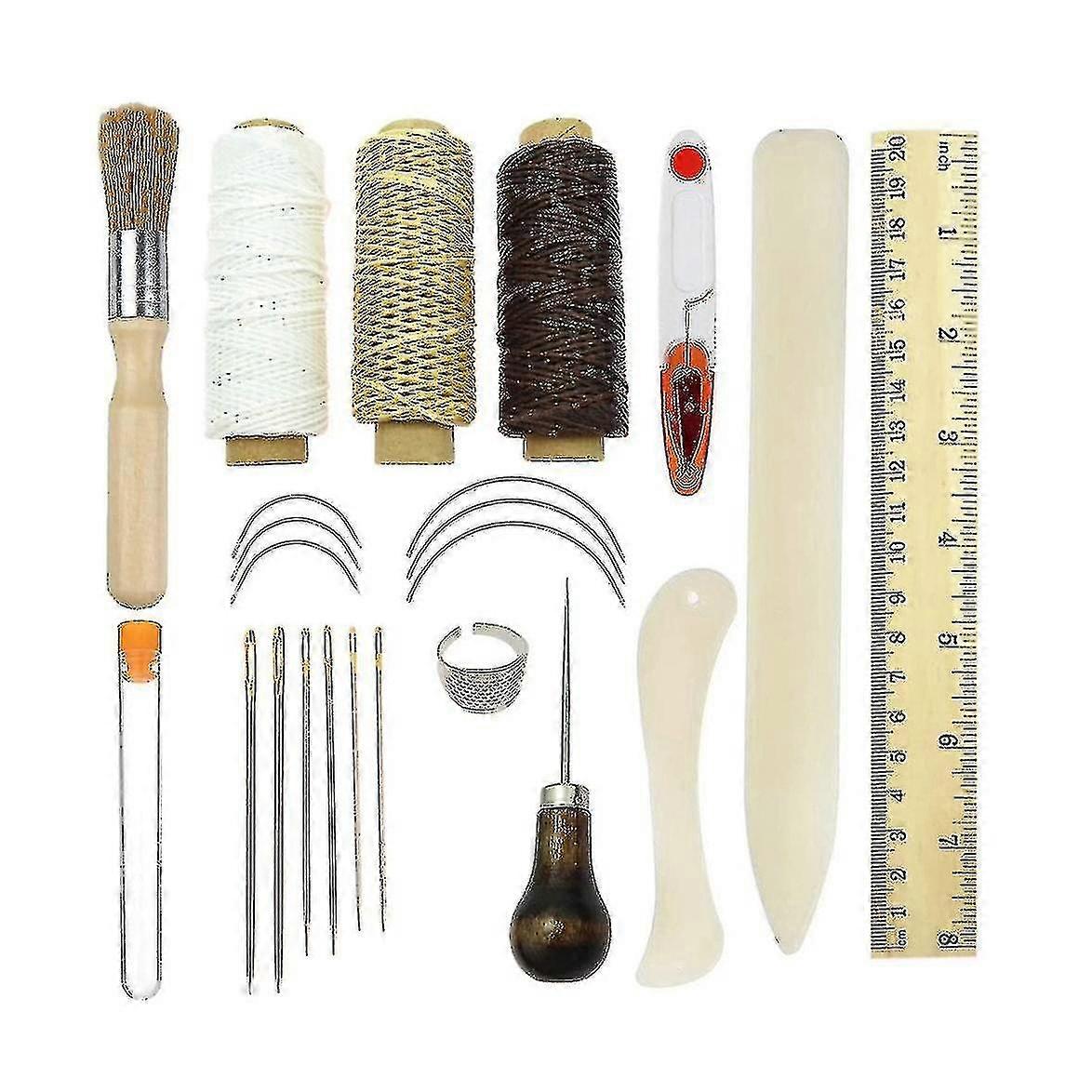 23 Pcs Leather Sewing Repair Bookbinding Tools Kits