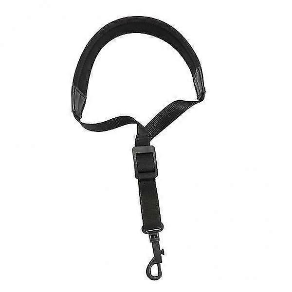 3xadjustable Saxophone Sax Stretch Silicone Soft Padded Neck Strap With Hook