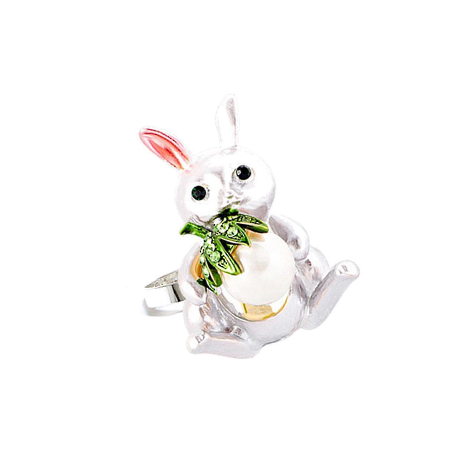 6pcs Napkin Ring Easter For Weddings Tables Alloy Elegant Shape Decoration