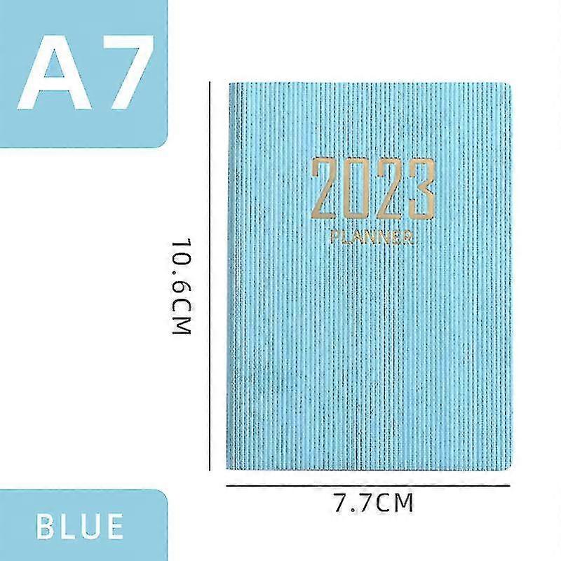 2023 A7 Notebook Portable 365 Tage Pocket Notepad Daily Weekly Agenda Journal Planner Nette Schreibwaren Büro Schulbedarf