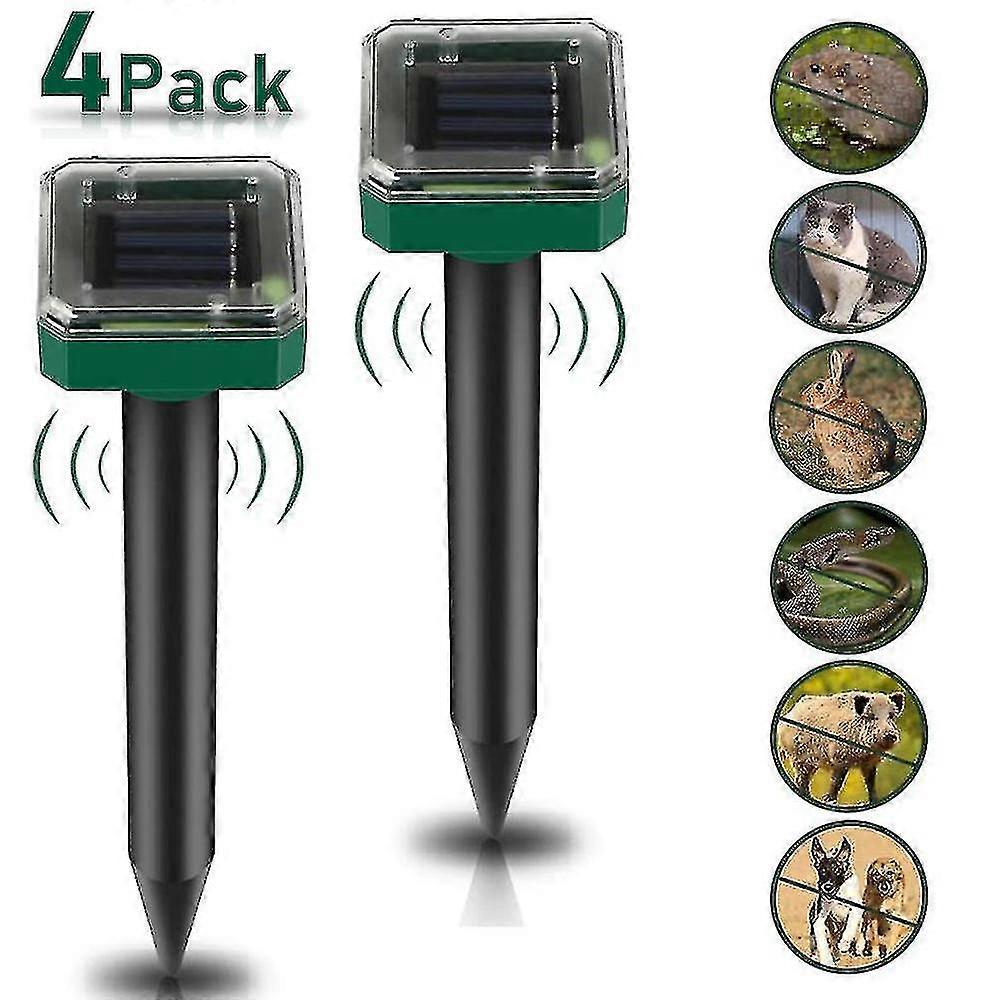 Solar Mole Repellent Sonic Groundhog Repeller Gopher Punte deterrenti