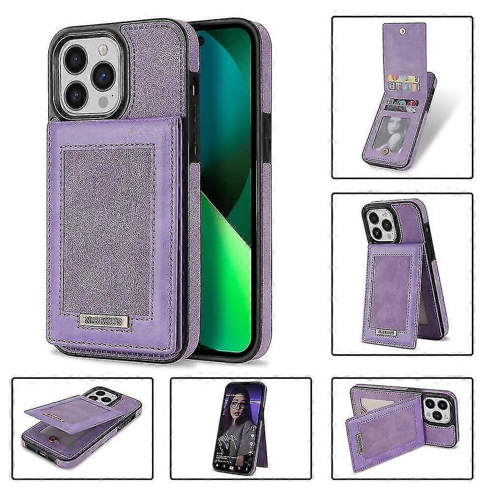 yougangleather Flip Wallet Case Compatible Iphone 14 Pro Max/14 Pro/14 Plus/14 With Card Holder & Magnetic Clasp Kickstand