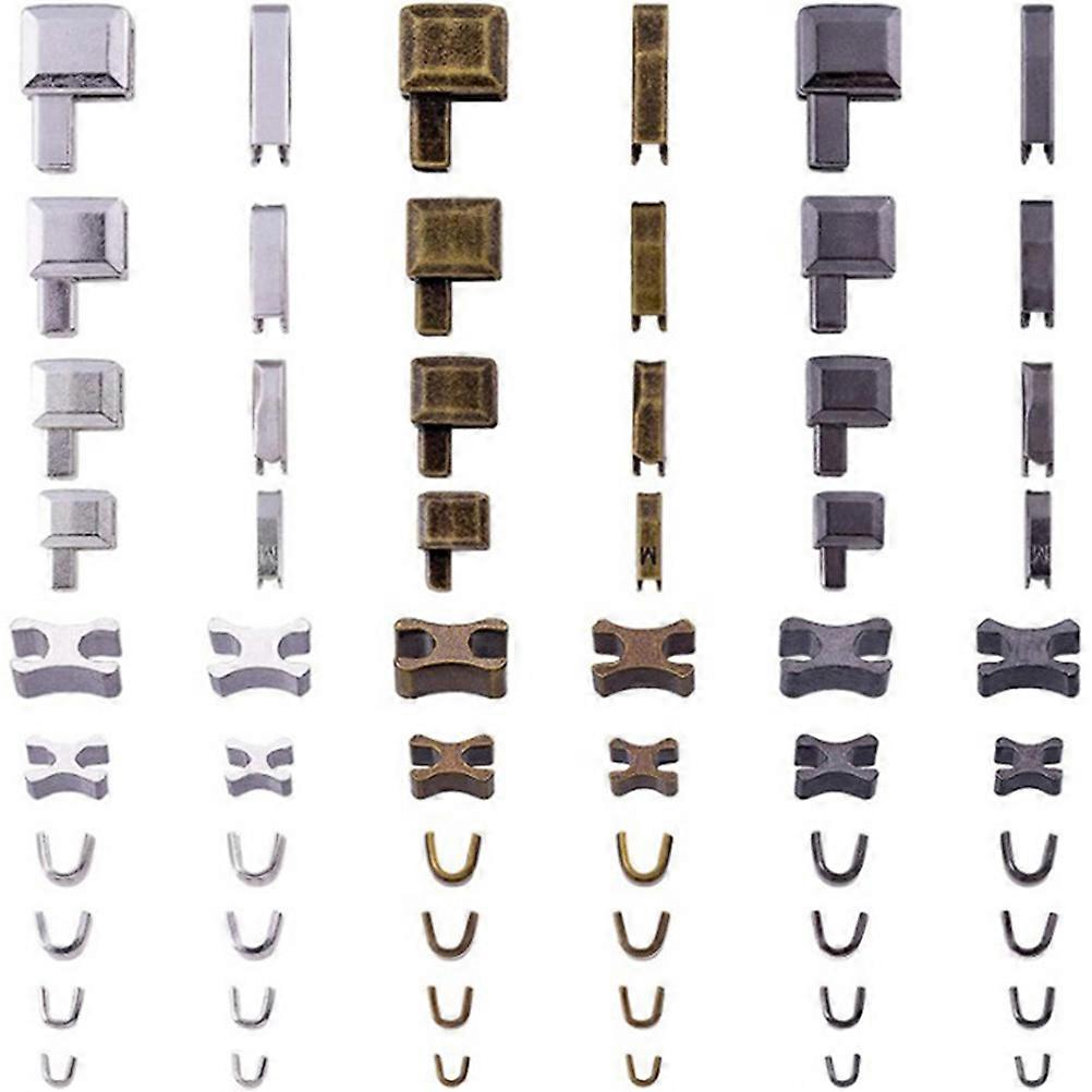 1 Set of Zipper Bottom Stops Replacement Zipper Stops Zipper Repairing Stops Zipper Tops Stops