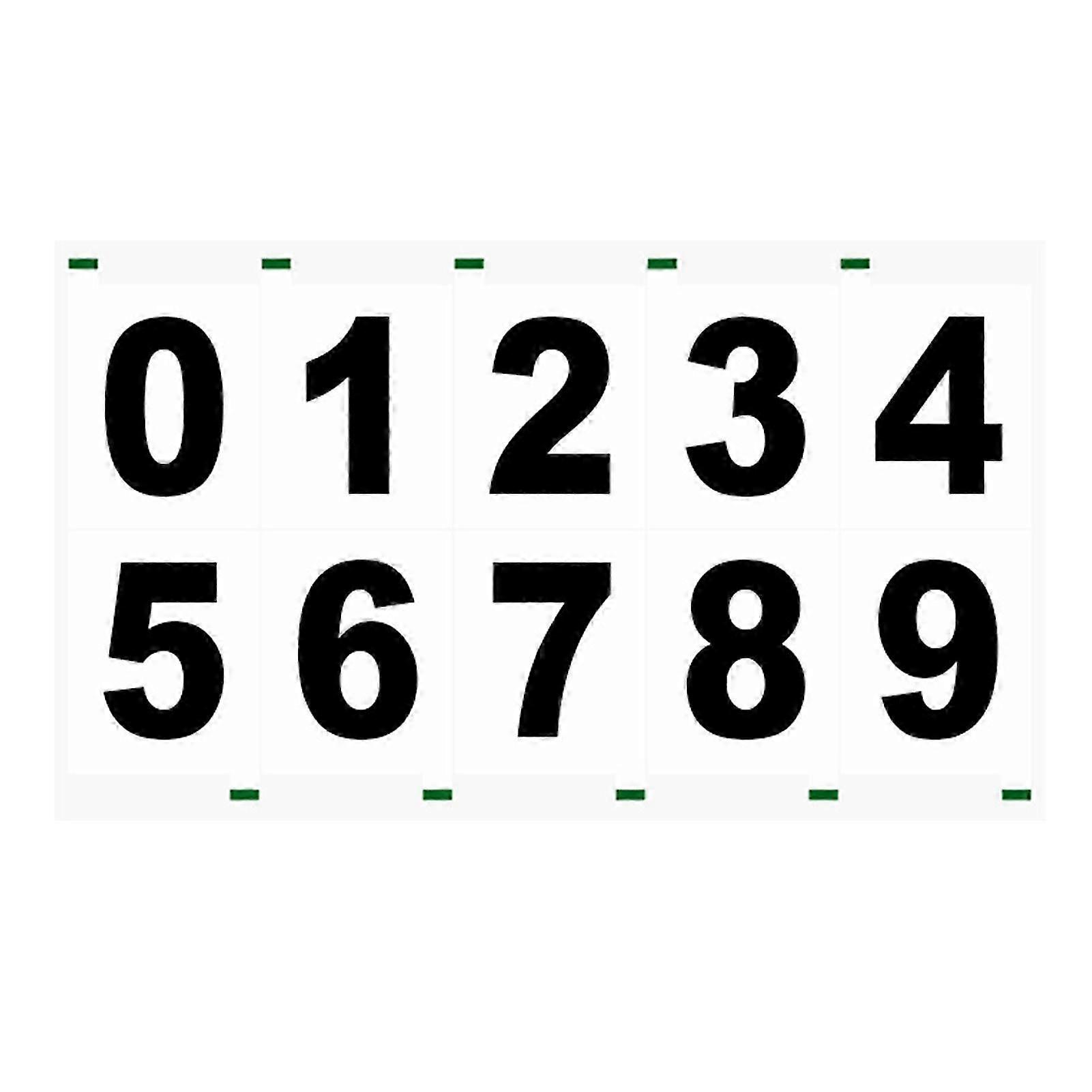 Reflective Mailbox Numbers Decal Elegant Style Waterproof Number Decals Sticker for Home Decor
