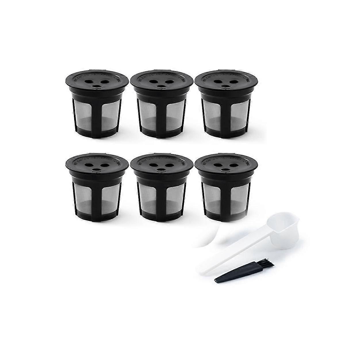 Reusable K Cups For Ninja Dual Brew Coffee Maker, Reusable K Pod With Clean Brush, Permanent K Cups 