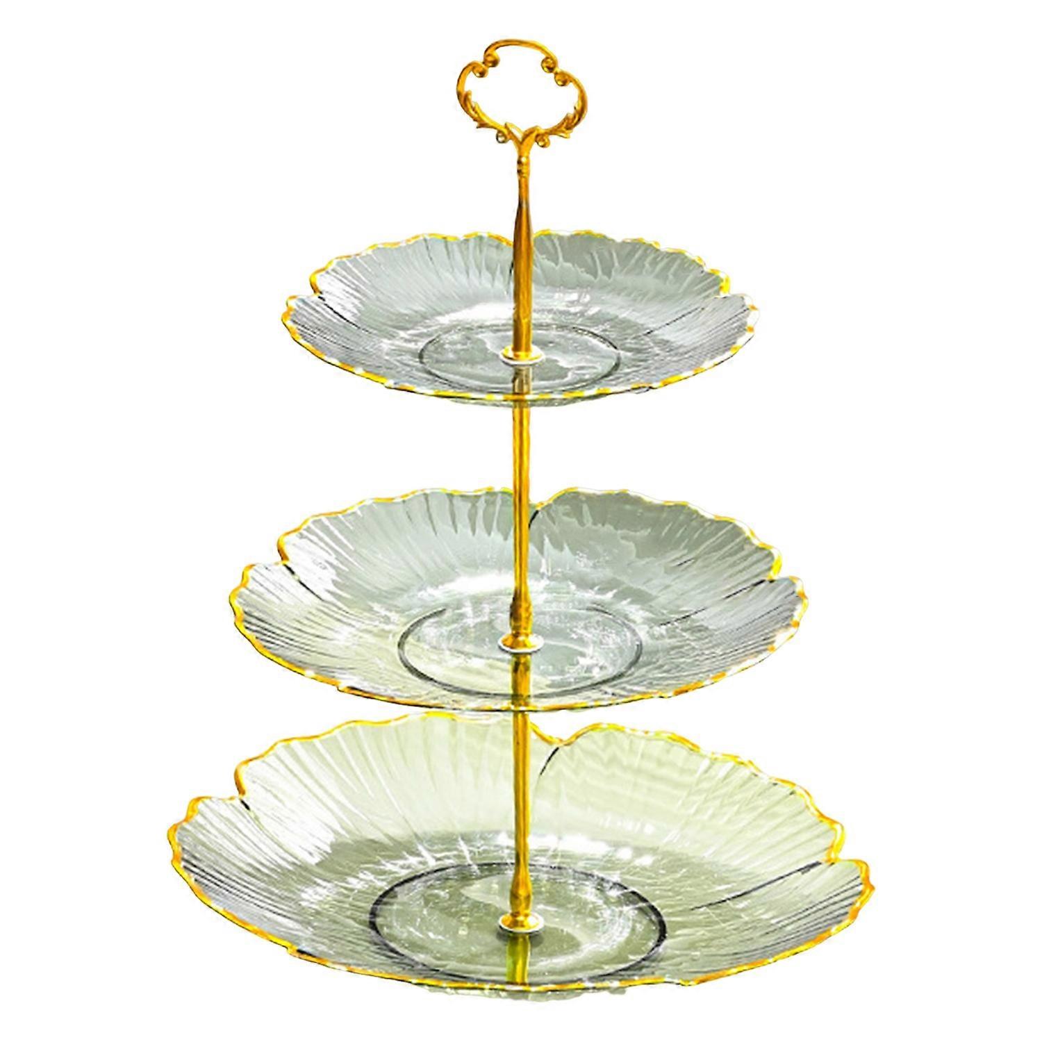 2/3 Tiers Cupcake Stand Tower Dessert Display Rack Smooth Edge Large Capacity Wedding Party Tiered