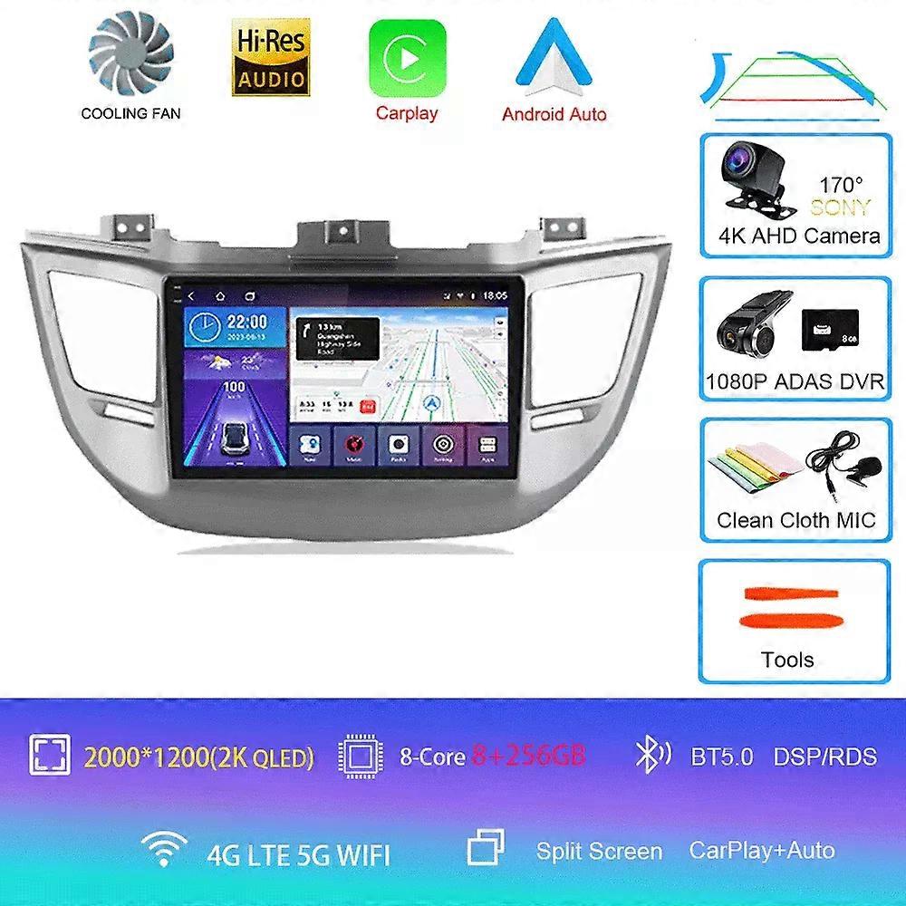 Für Hyundai Tucson / ix35 3 2015-20184g Carplay DSP 2din Android 14.0 Autoradio Multimedia Video Player Navigation Gps