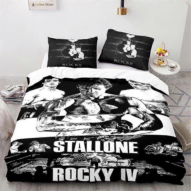 v631 Lençóis Capa Conjunto Conjunto de Cama Têxteis para o Lar Stallone Rocky Iv Gift3-Piece Conjunto de Cama (1 Capa de Edredom + 2 Fronhas) y631
