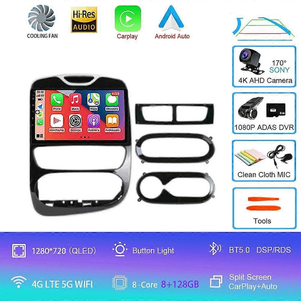 Android 14 For Renault Clio 4 2012 - 2018 2k 8g+256gb Qled Android Car Radio Multimedia Video Player Gps Carplay Stereo 4g+wifi
