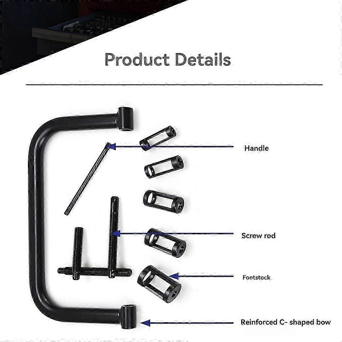 Valve Spring Removal Tool Valve Spring Removal Tool C Clamp Service Kit For Atv, Car, Motorcycle, Small Engine Red