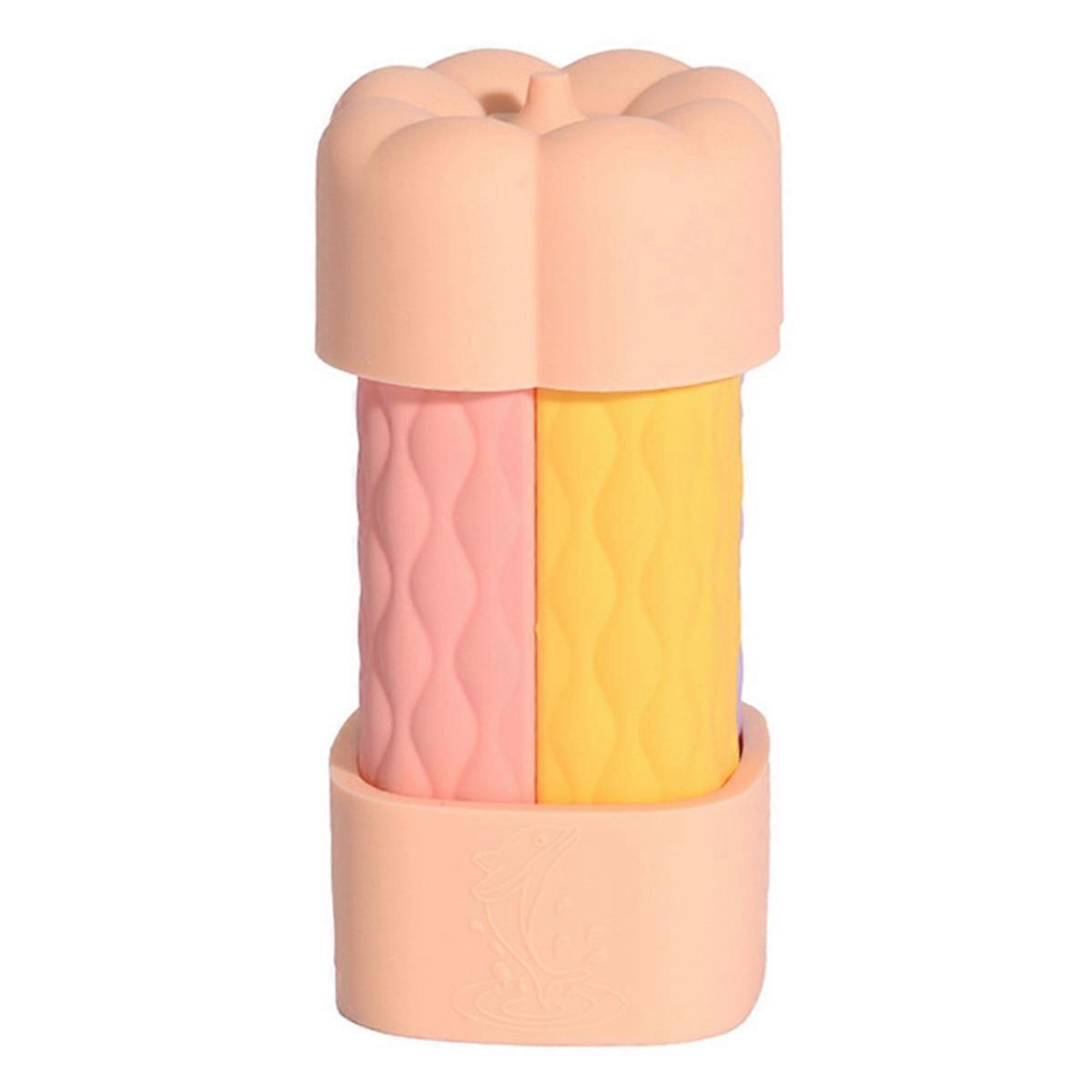 4pcs Portable Silicone Leak Proof Bottle Set - Refillable, Squeezable Liquid Containers for Lotion Light Pink