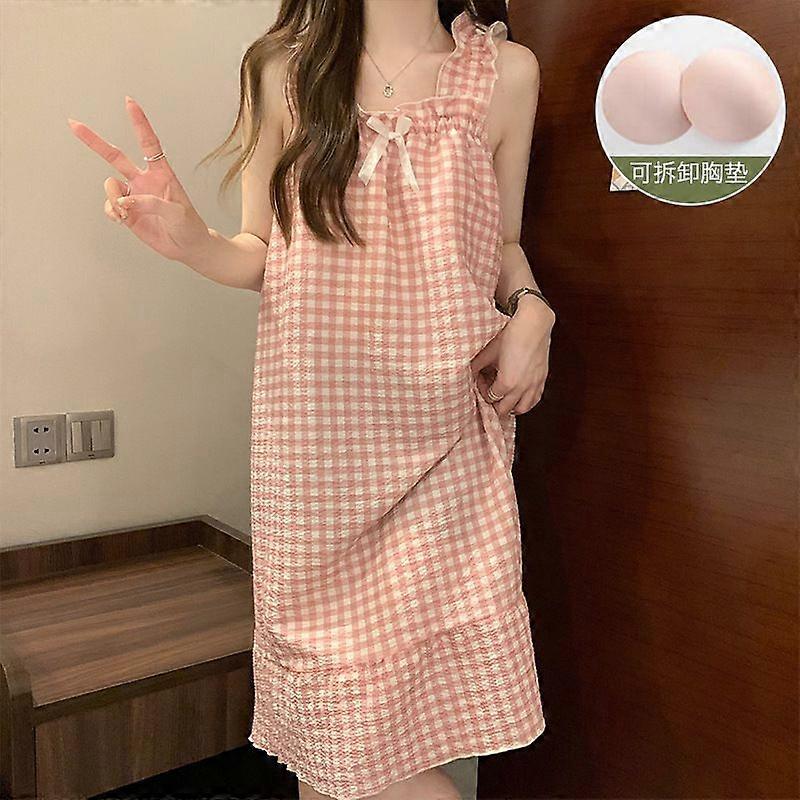 الصيف بلا أكمام ثوب نوم نسائي مطبوع بالأزهار ثوب نوم ياباني كوري نمط رقيق رداء حمام بيجاما ملابس نوم Loungewear
