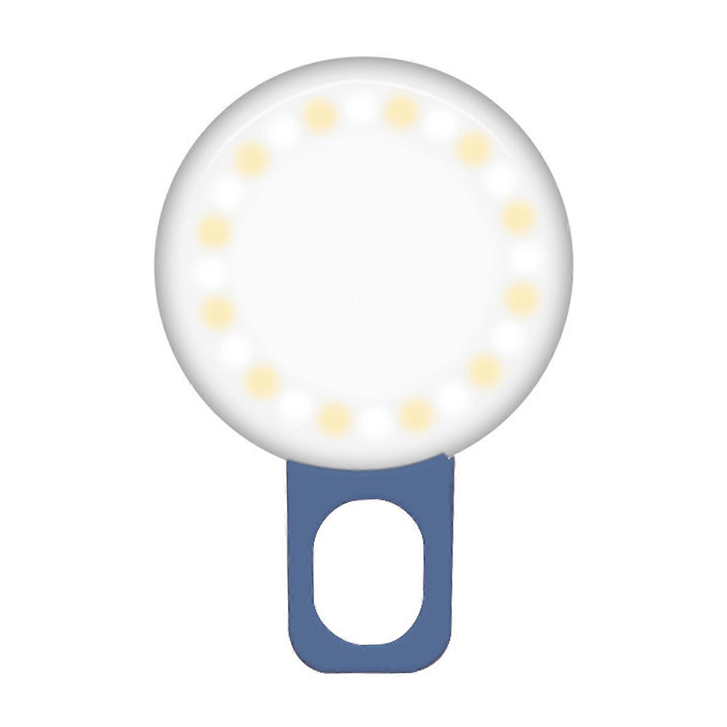 Portable LED Selfie Flash Fill Light 3 Adjustable Mode 20 Beads Easy Clip-On Brighten Live Beauty