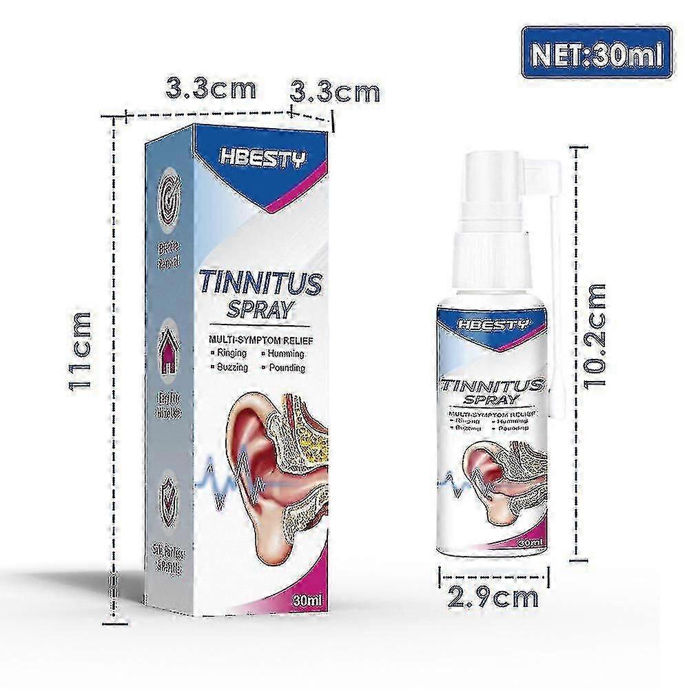 Tinnitus Spray Ear Ringing Relief Relieving Ear Drops Hearing 30ml