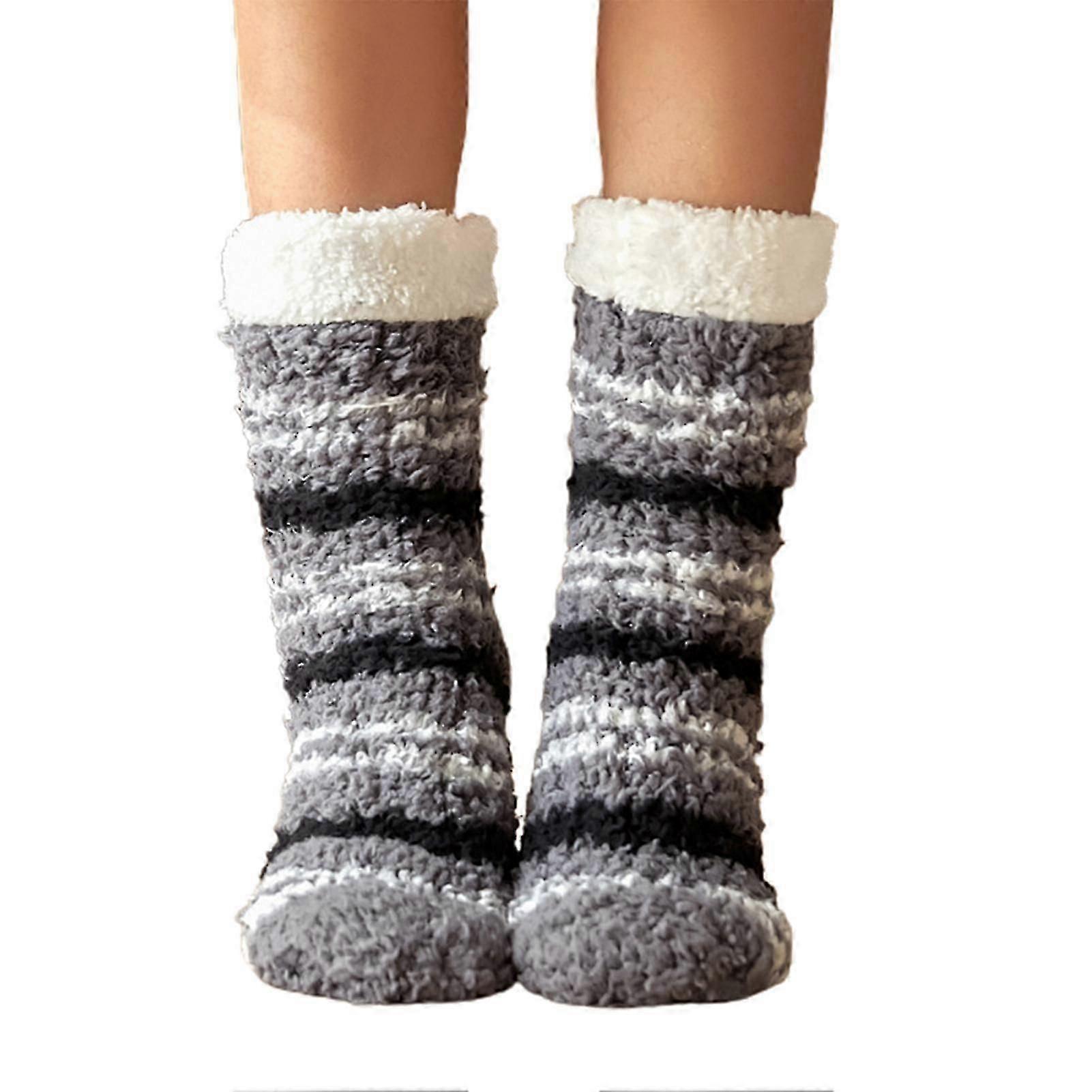 Variable socks cute colorful hair soft slippers socksGray