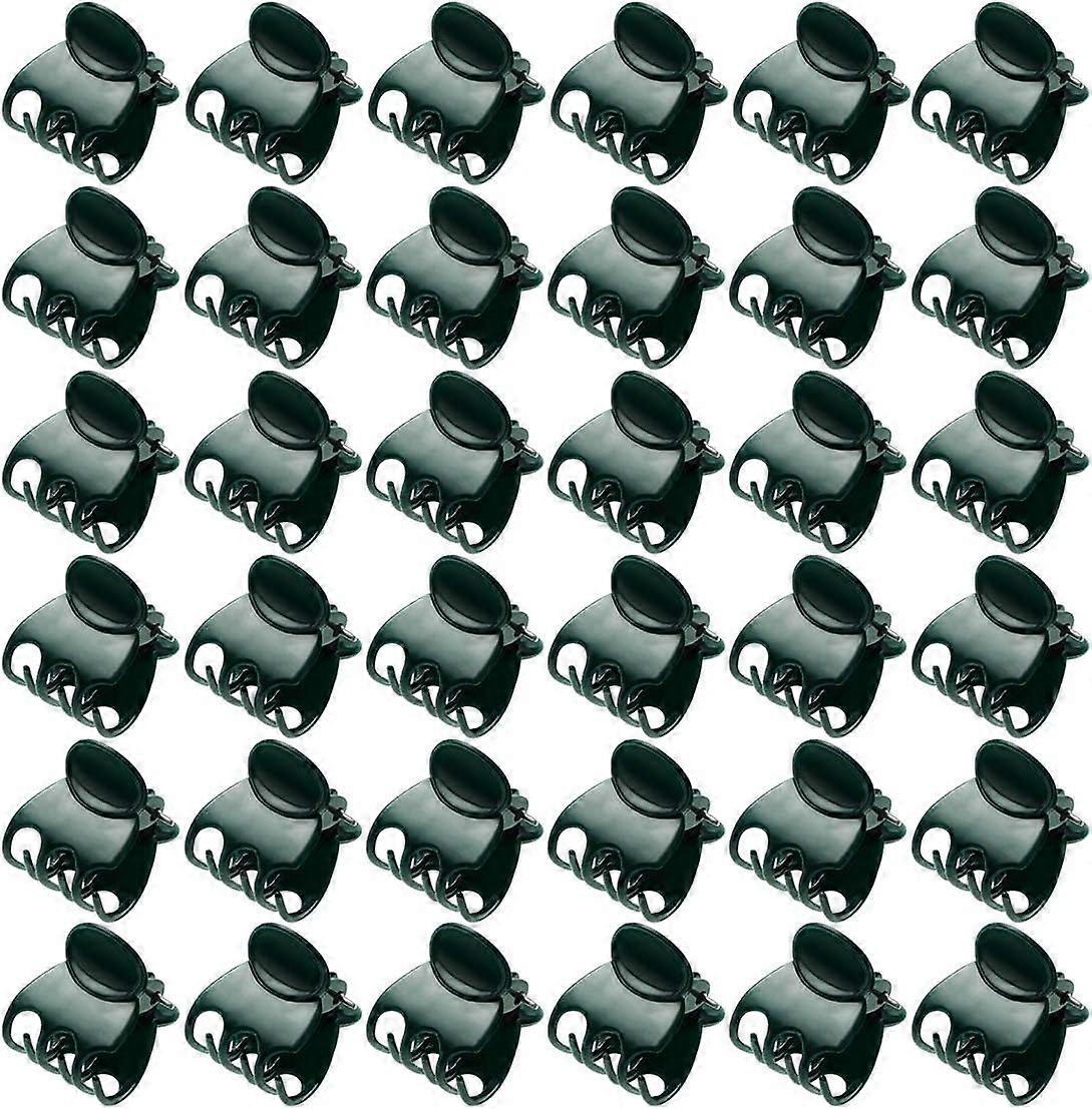 100 stycken orkidéklämmor växtklämmor mörkgröna