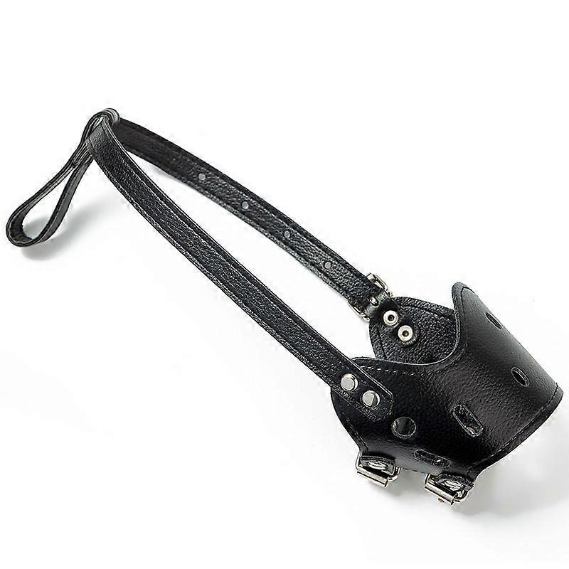 犬の銃口Puレザーアンチバイトとアンチインジェクションペット犬マズル犬