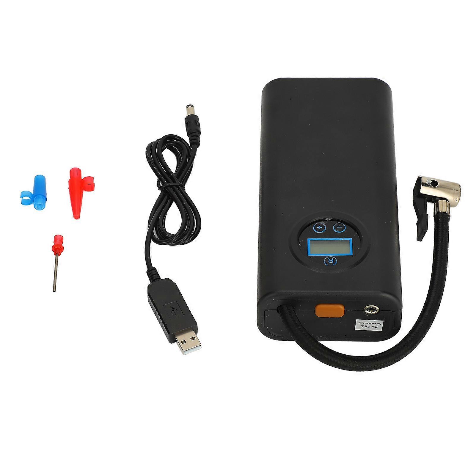 120W Portable Tire Inflator, Versatile and Easy to Use Electric Air Pump with LED Digital Display for Car, Bicycle, Motorcycle Tires