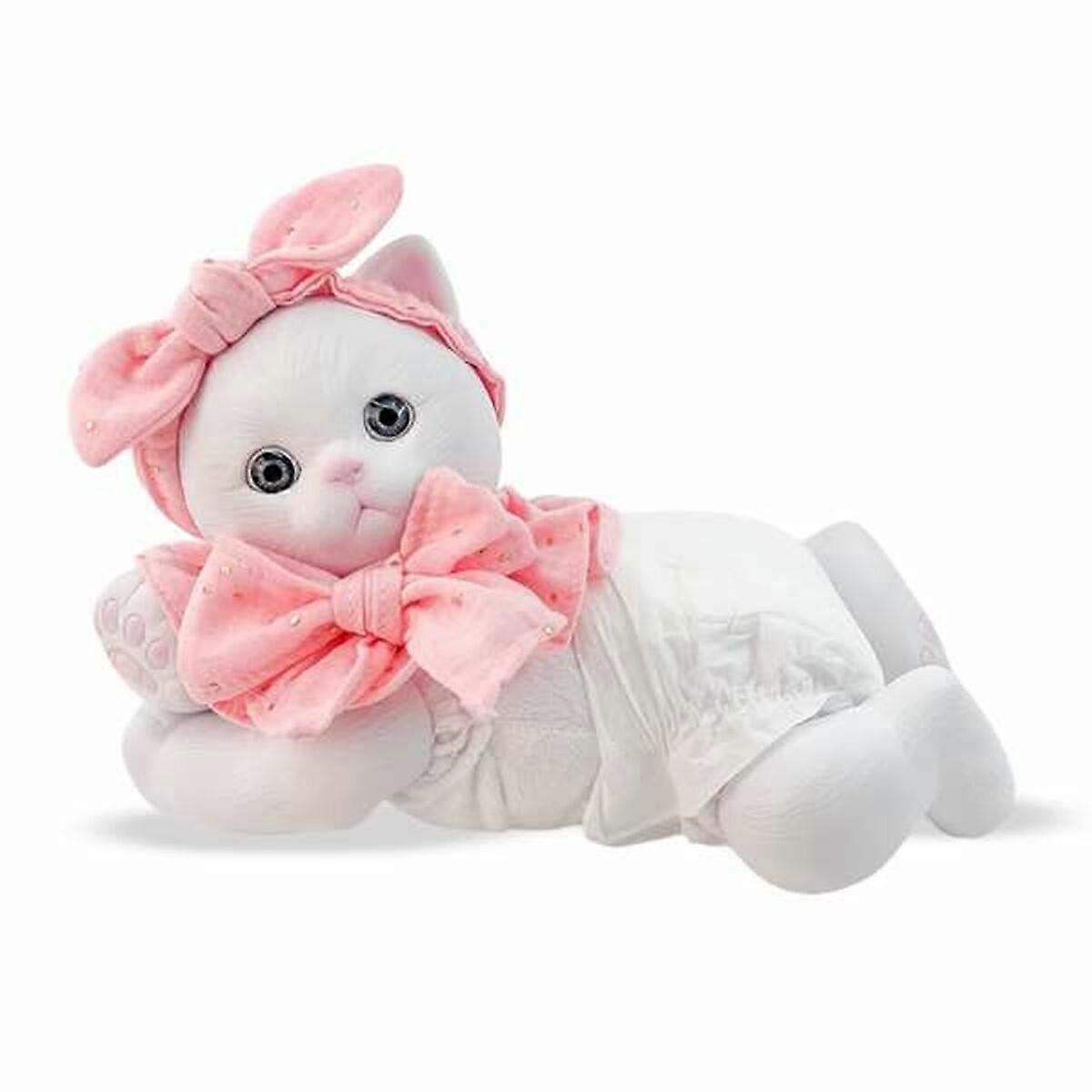 Fluffy toy Berjuan Anireal White Cat 35 cm