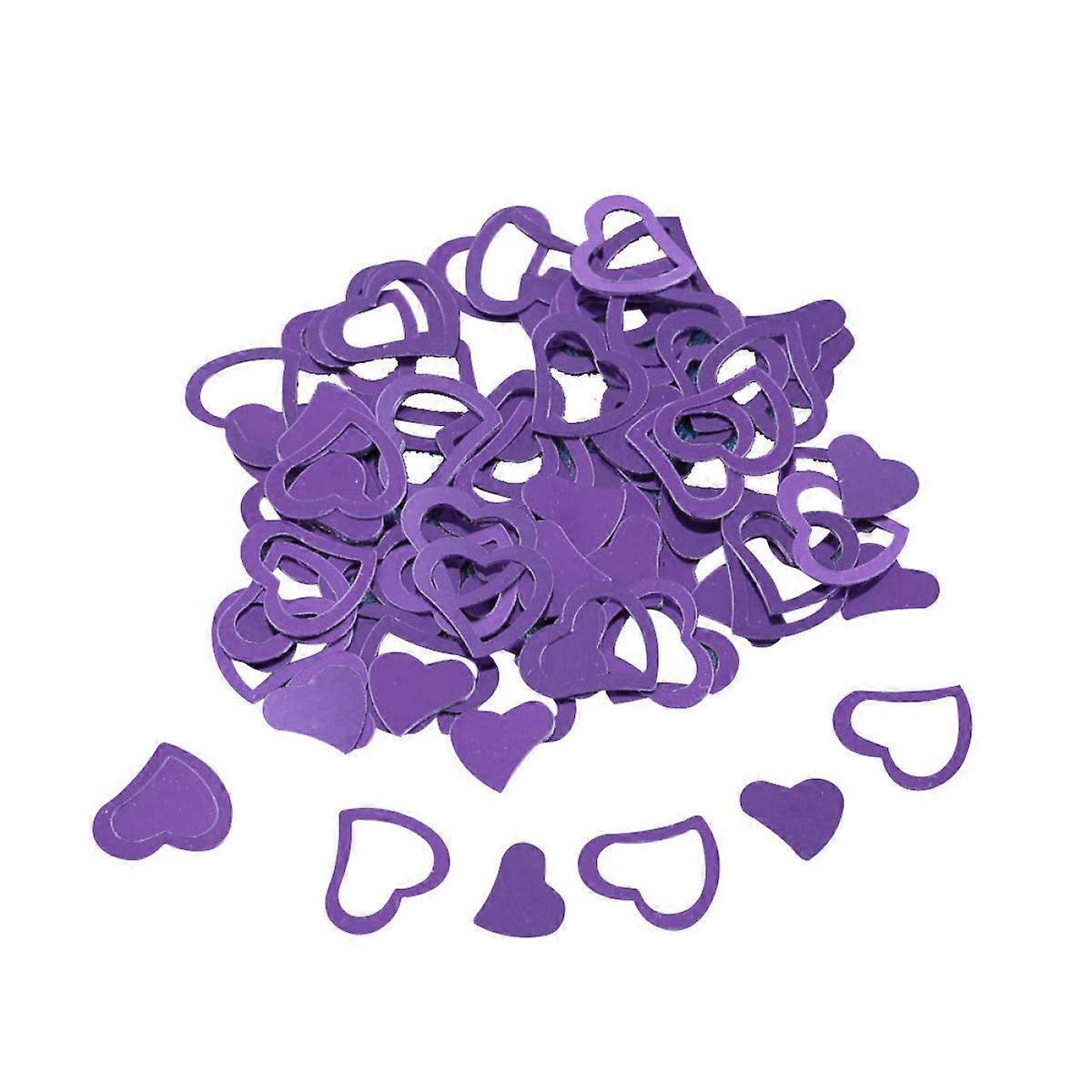 Multicolor Hearts Wedding Confetti, Sparkle Table Scatters for Party