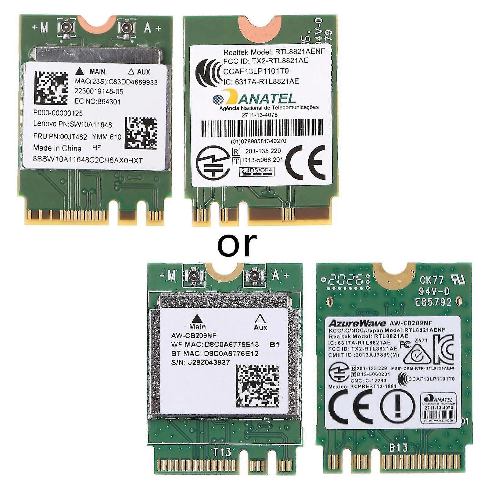 Mini Wireless Wifi Wlan Card Ngff For M.2 Interface Rtl8821ae Bt4.0 802.11a/b/g/