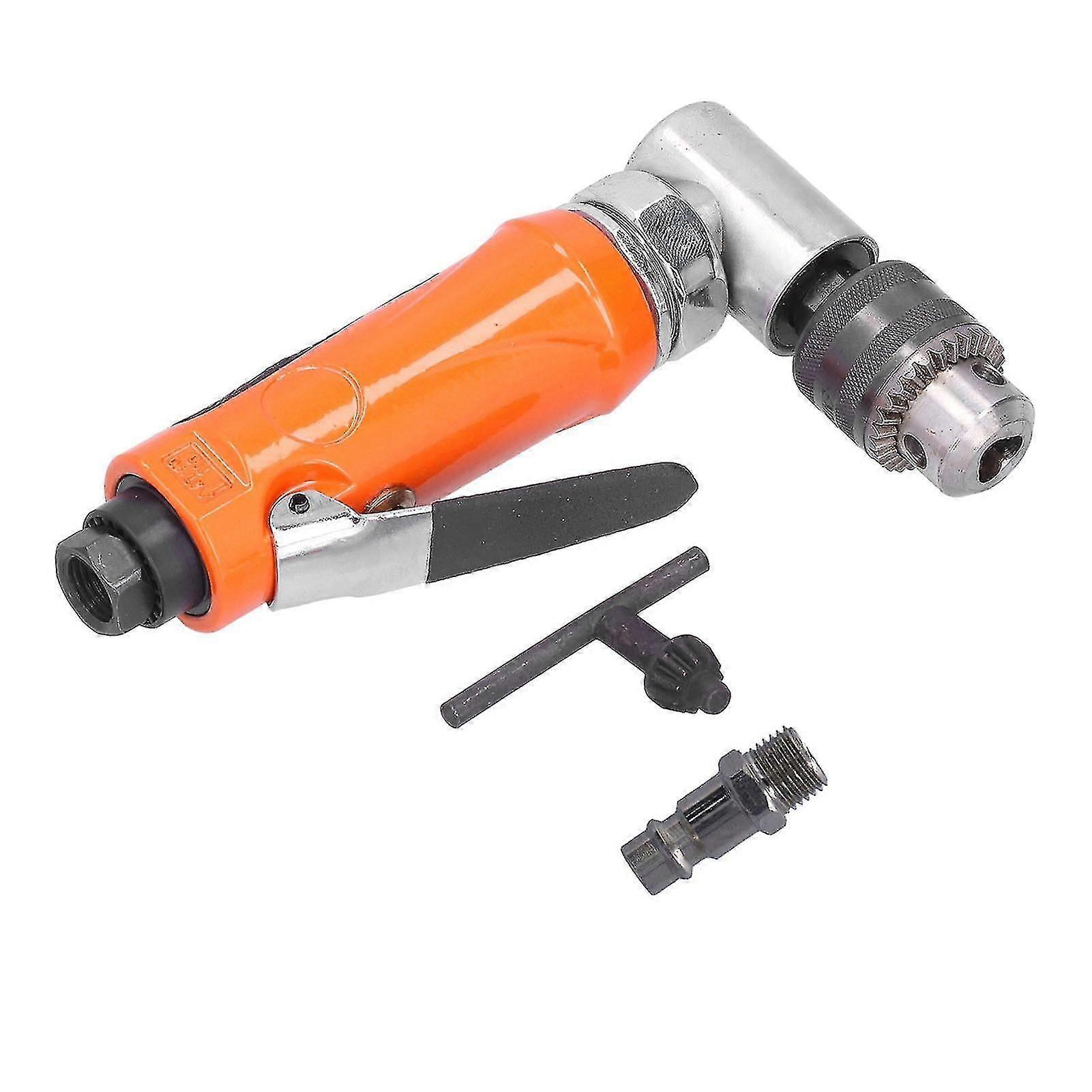 Pneumatic Drill Air Angular Drilling Machine 90 1/4in 6mm Elbow Head Manual Tool Kp555leuropean Style