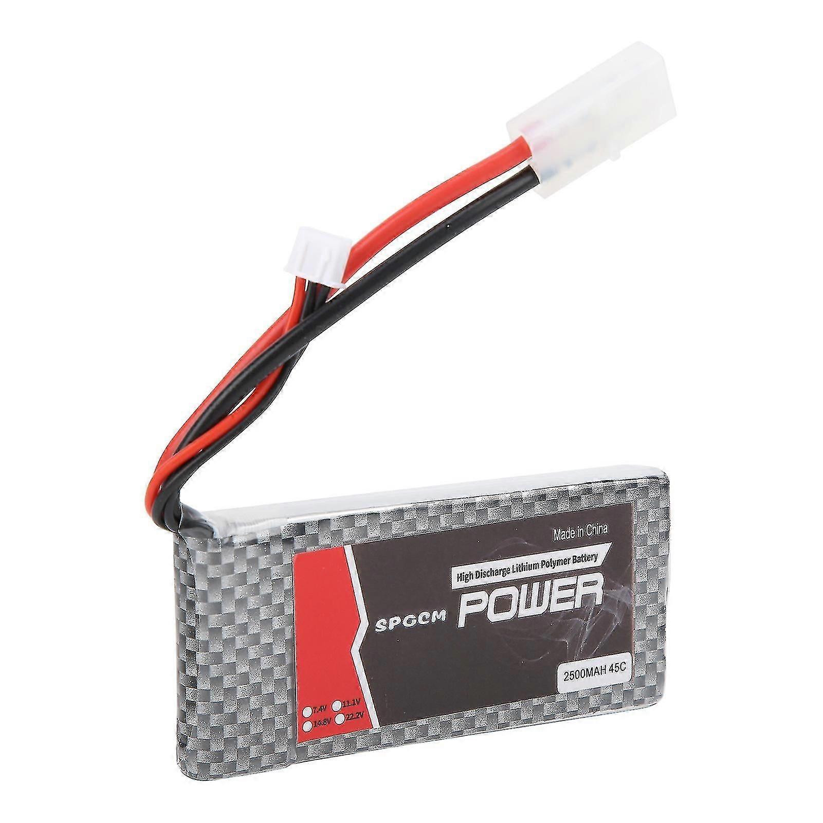 7.4v 2500mah Lithium Battery High Capacity Battery For Rc Remote Control Car Accessories