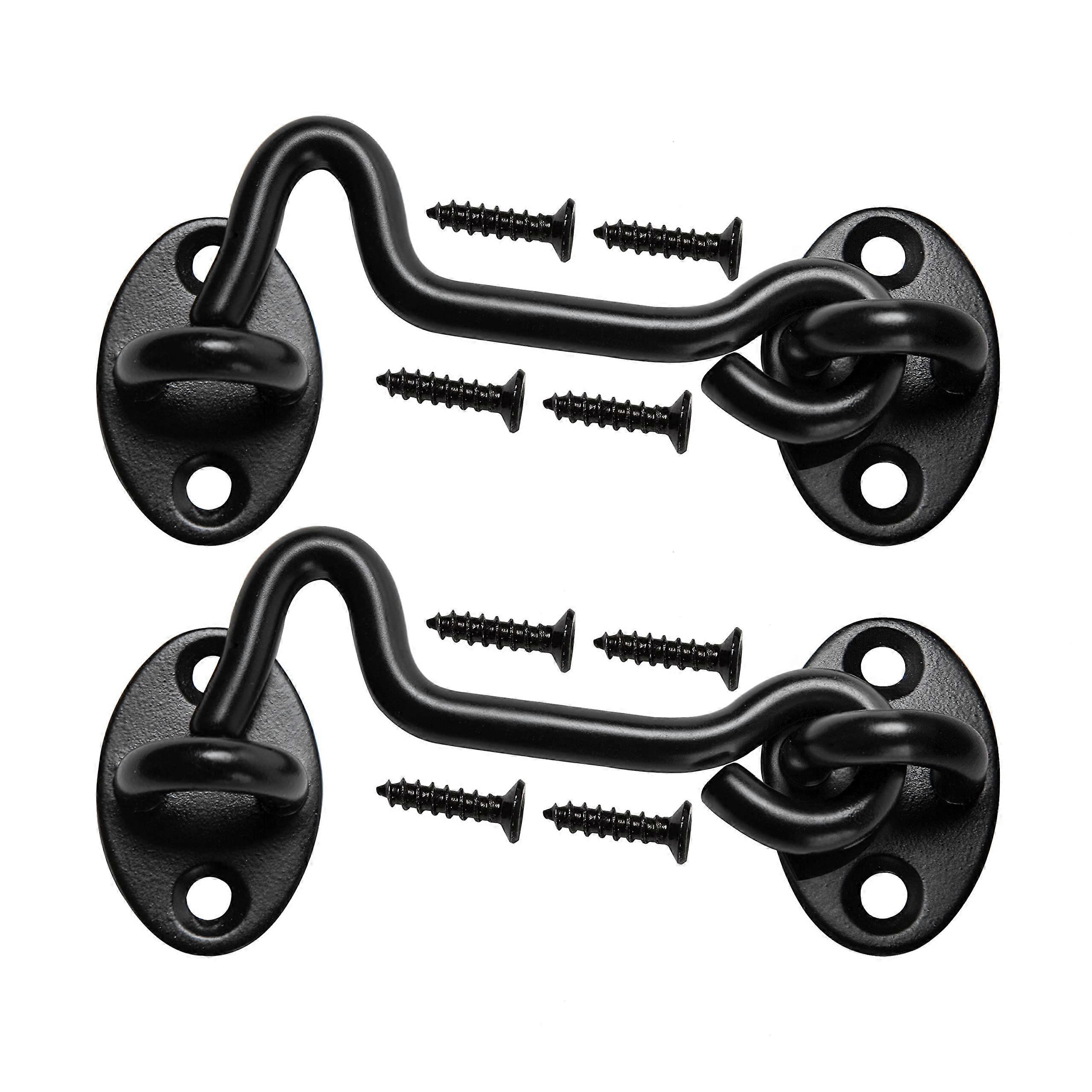 2 Pack Rust - Resistant Barn Door Latch Sliding Door Lock, 4 Inches