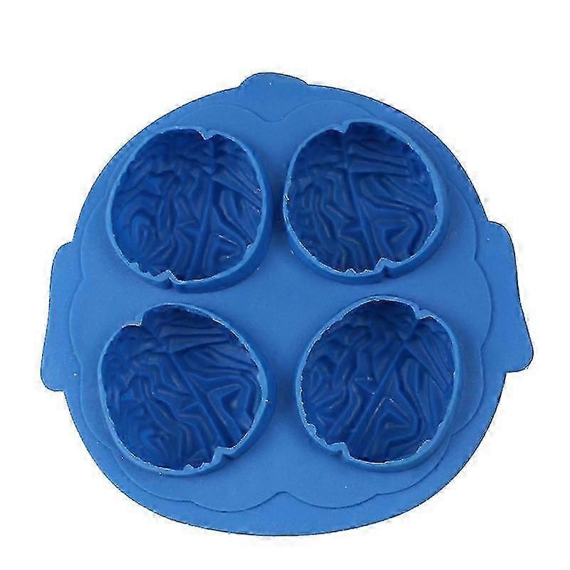4-hole Diy Brain Shape Silicone Mold