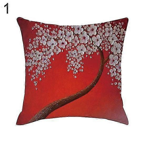 3D Branch Flower Throw Pillow Protector Case Cushion Cover Sofa Bedding Articles