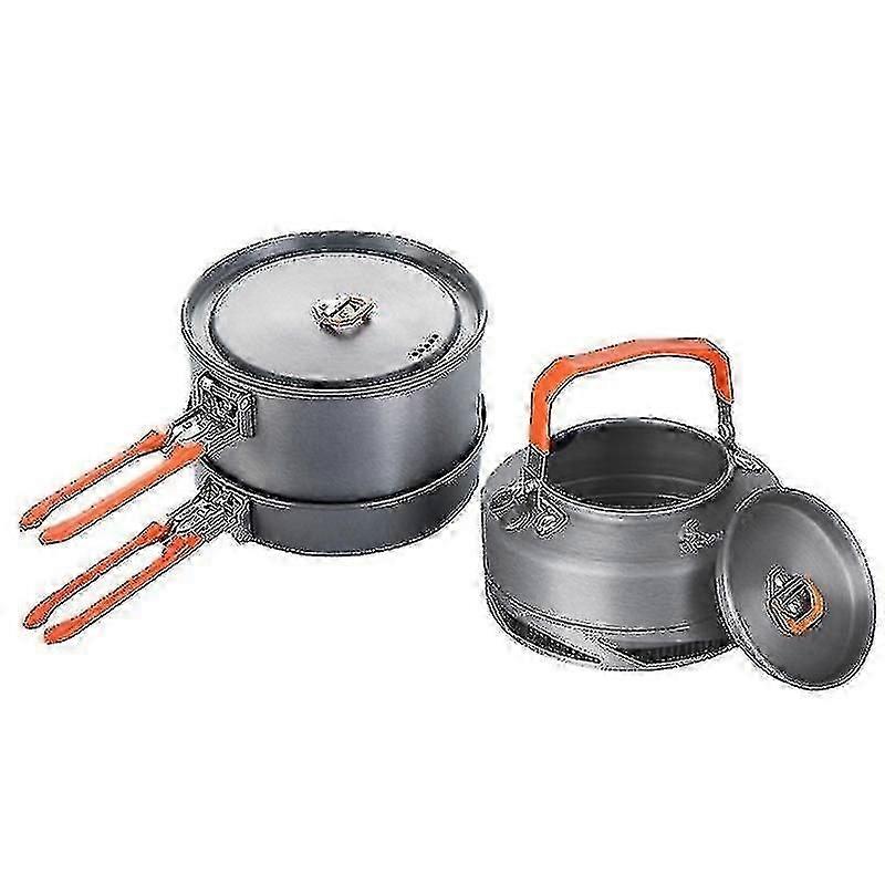 Kamp Tencere Mutfak Eşyaları Yemekler Kamp Yemek Seti Yürüyüş Isı Eşanjörü Tencere Su Isıtıcısı Açık Turizm T