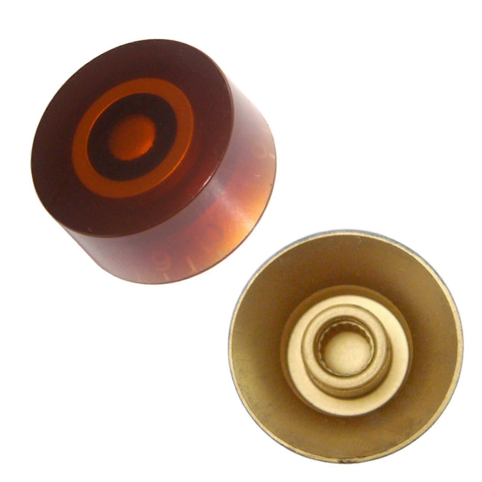 4Pcs Bass Knobs Guitar Jazzes Bass Knobs Potentiometer Turning Knobs Bass Effect Button Control Knobs Replacement Set  white gold lettering