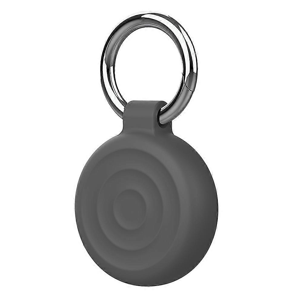 AT-66 For AirTag Locator Protective Case Waterproof Shockproof Tracker Silicone Cover with Keychain 