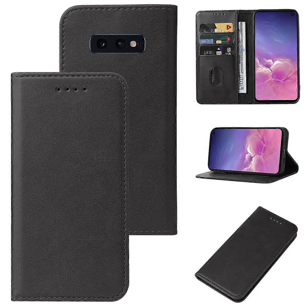 For Samsung Galaxy S10e Magnetic Closure Leather Phone Case