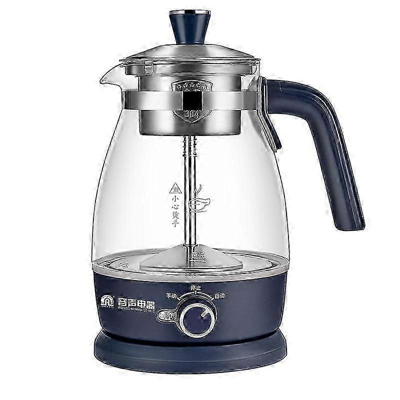 Automatic 1L Electric Kettle Heat-resistant Glass Tea Infuser Pot With Filter Powerful Steam Spray Borosilicate Teapot