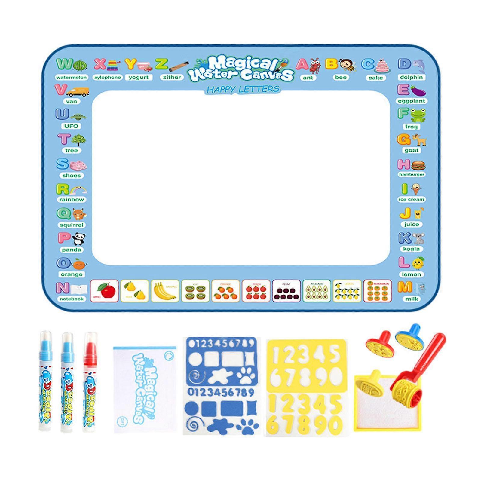 Wasser-Doodle-Matte, tragbare Schreib-Doodle-Tafel, Aktivitätsmatte, Schreibfarbe