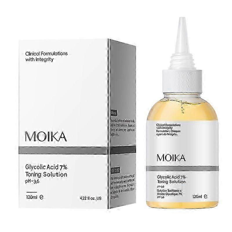 Glycolic Acid 7% Toner Exfoliating and Moisturizing Toning Solution for Smoother Skin, 120ml Exfoliating Toner