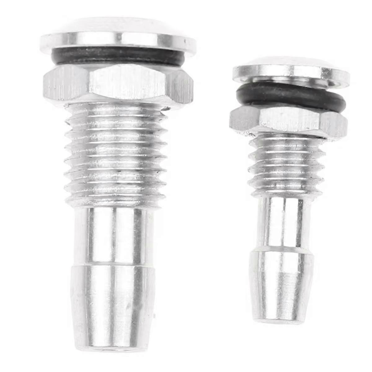 2 Pcs Aluminum RC Boat Water Outlets Thread with O-Ring Screws for RC Boat for Motor Cooling M6