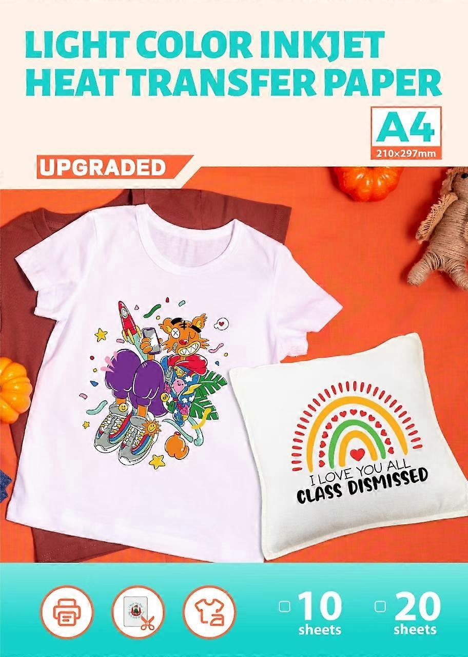 20 Stück A4 Inkjet Wärmeübertragungspapier