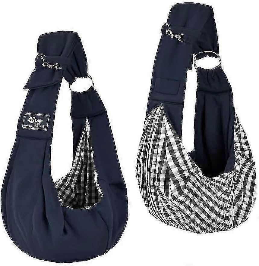 Adjustable Pet Carrier Bag with Reversible Sling for Dogs and Cats Hands-Free Design