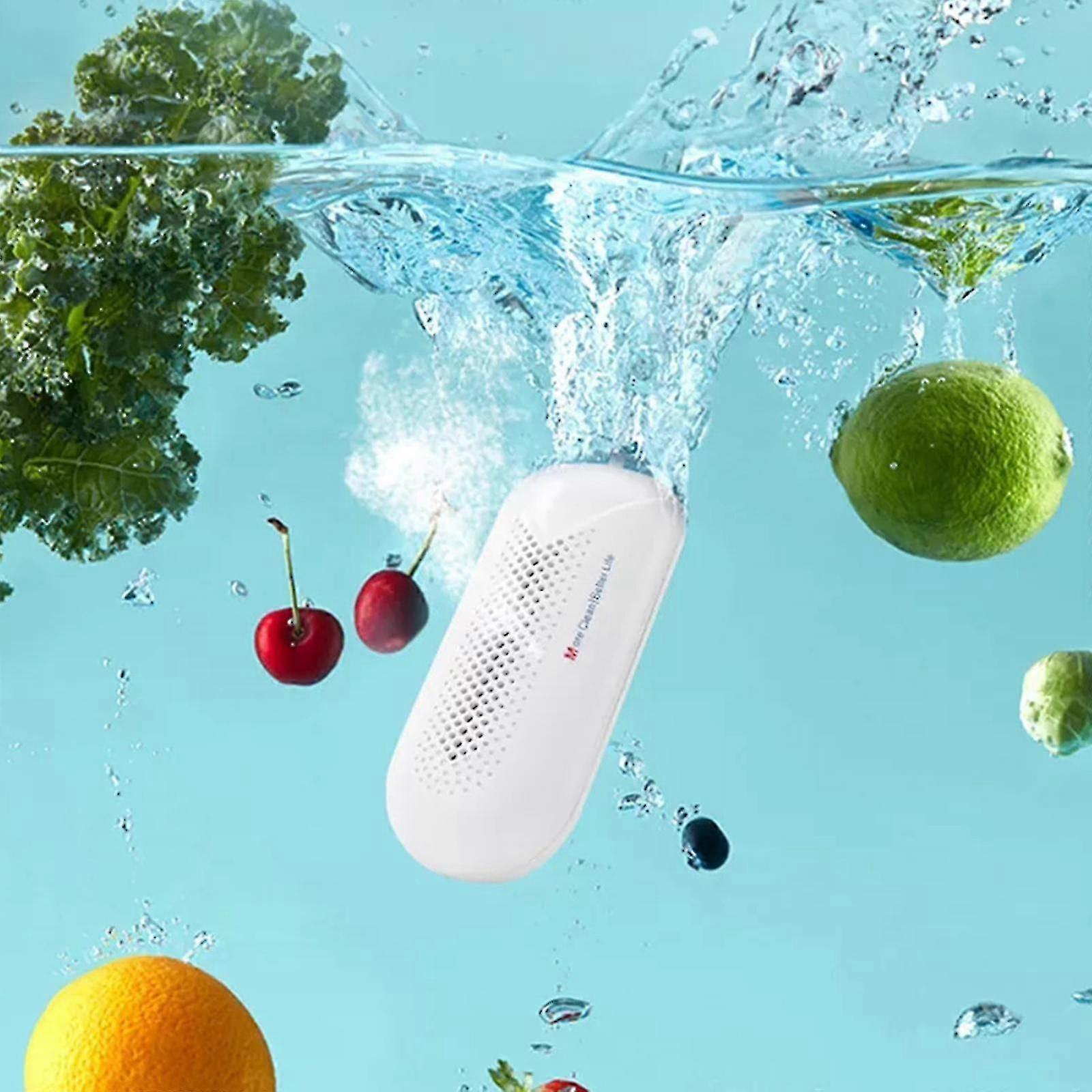 Portable Fruit Vegetable Purifier Capsule Shape Food Cleaner Wireless Meat Usb Purifier