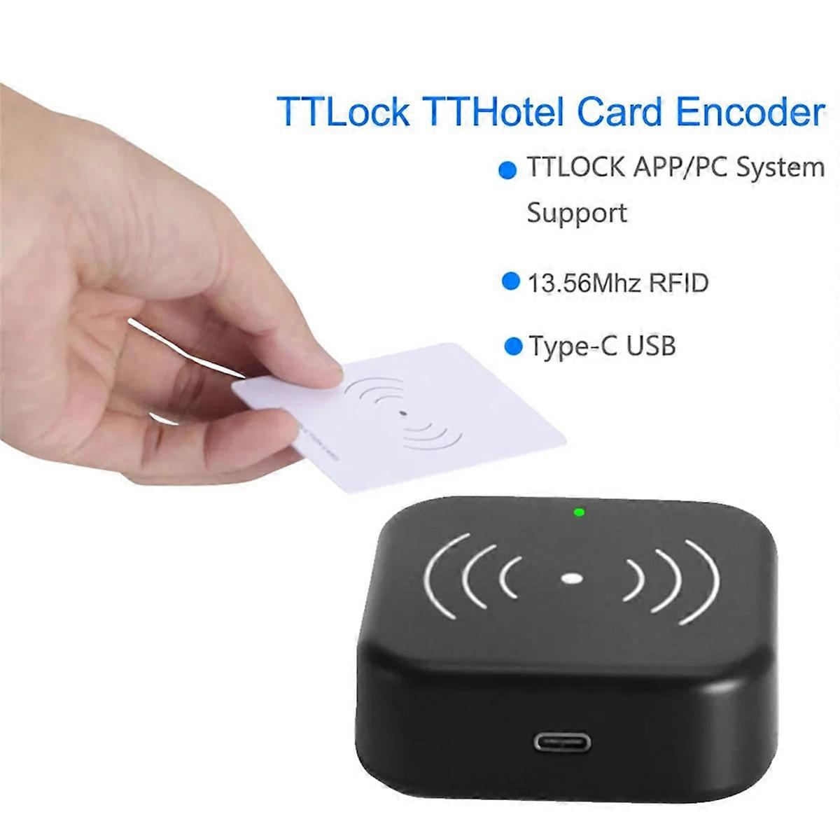 TTLOCK Smart Card Encoder NFC 13.56M IC Card Reader RFID Chip Scanner ...