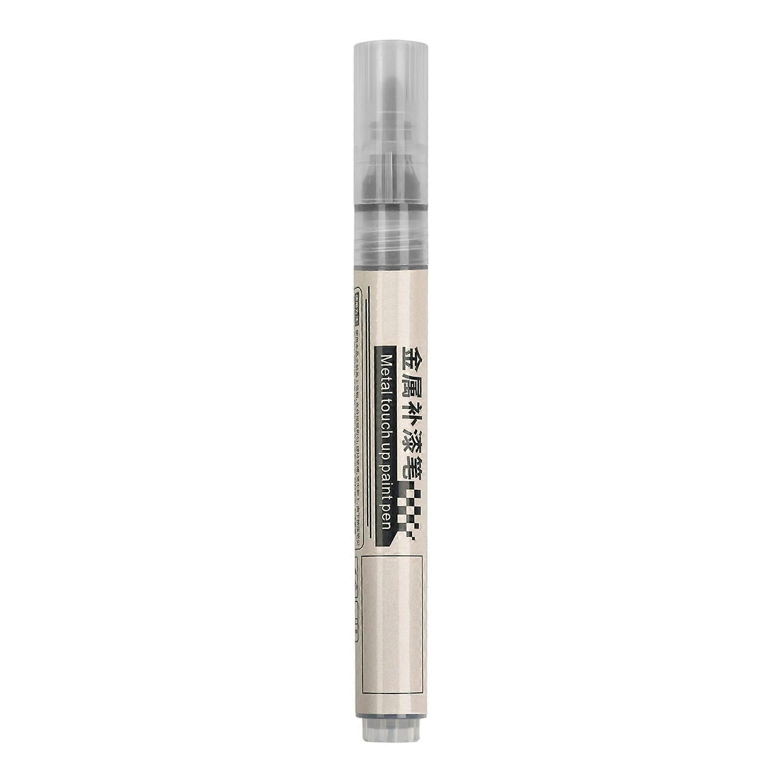 Stylo de peinture sur pierre pour les projets d’artisanat d’art Couleur métallique Stylo acrylique Marqueur permanent imperméable à l’eau Stylo de peinture acrylique Fenêtre gris