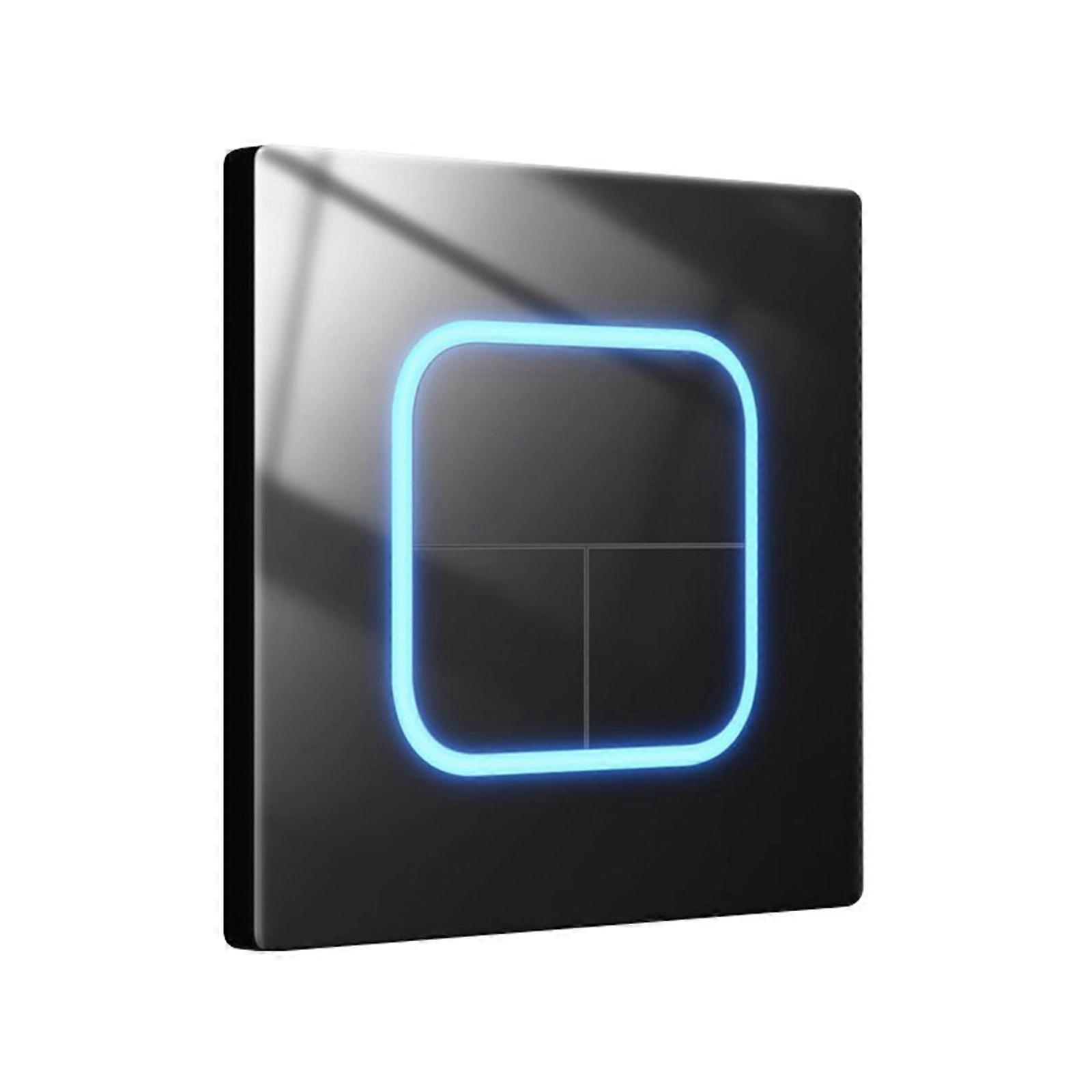 Wall Light Button Switches Tempered Glass Wall Button Light Switches LED Indicators Reset Point Power Switches Enduring Multicolor