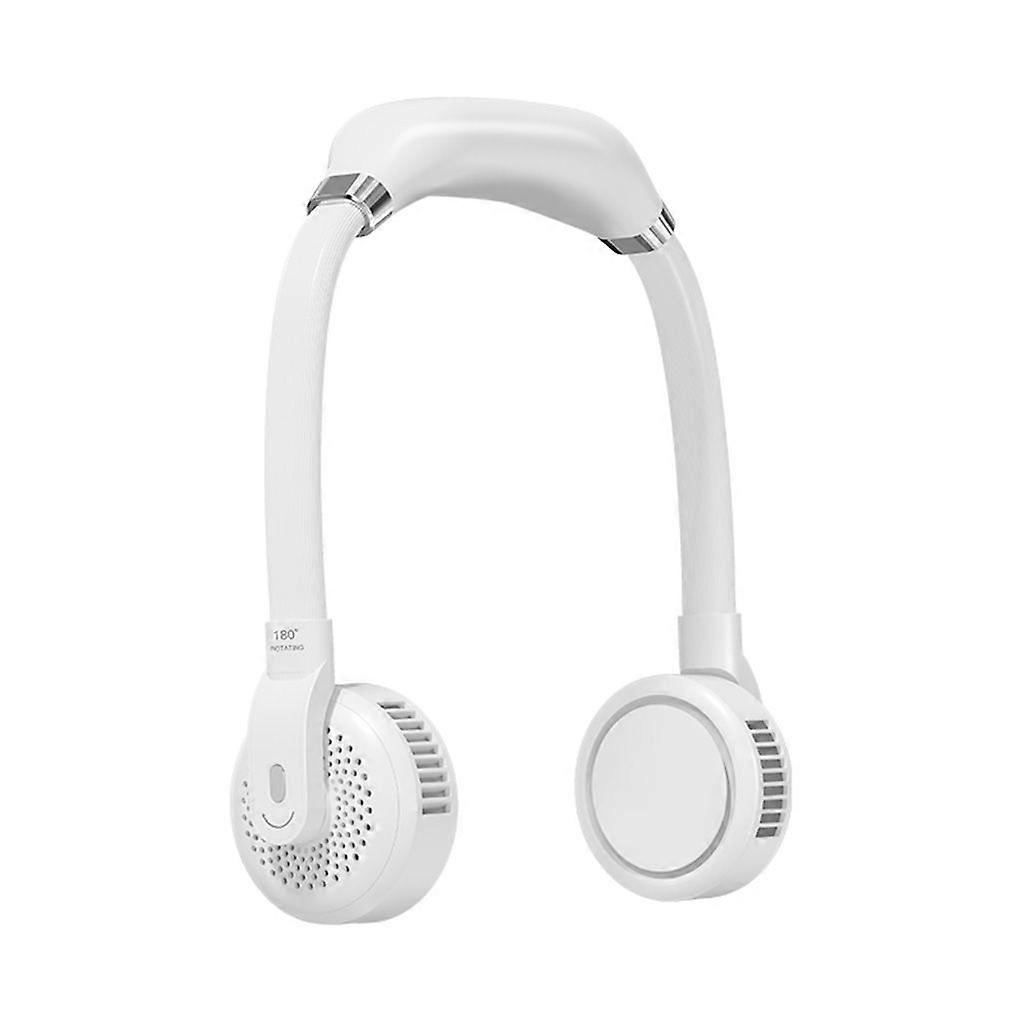 مروحة فرقة رقبة بدون استخدام اليدين قابلة للتعديل مروحة رقبة معلقة محمولة بدون شفرات USB