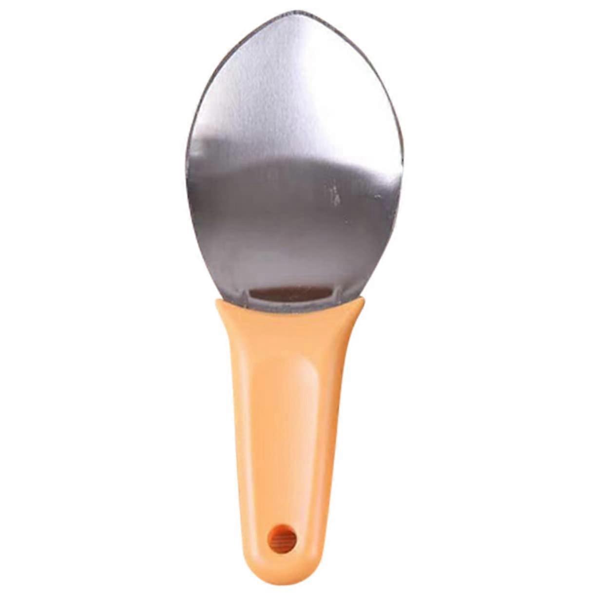 Mango Cutting Tool, Fruit Peeler and Prep Tool, Stainless Steel Cube Cutter, Yellow Box