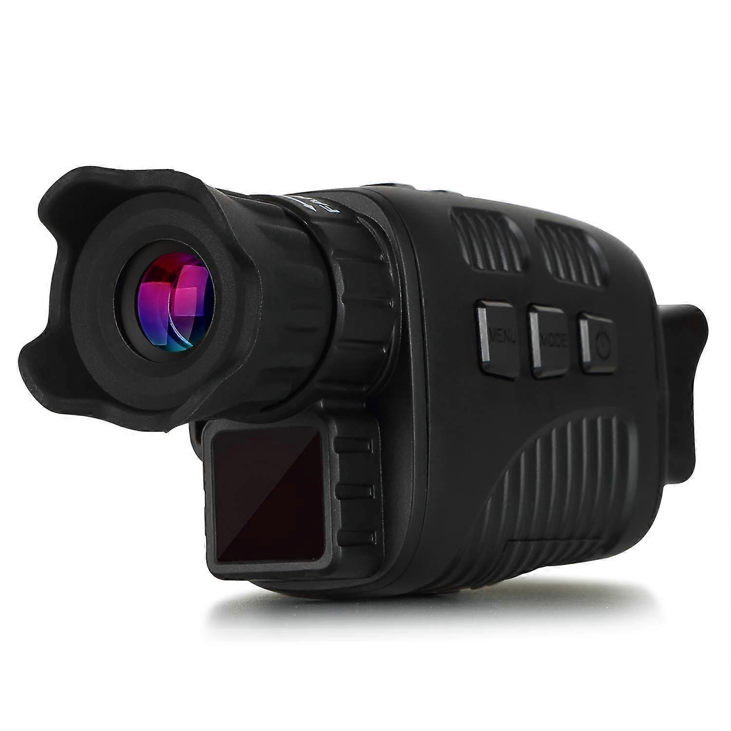 Digital Real Night Vision Monocular Goggle, Infrared Binocular for Hunting, Surveillance, 4X Zoom