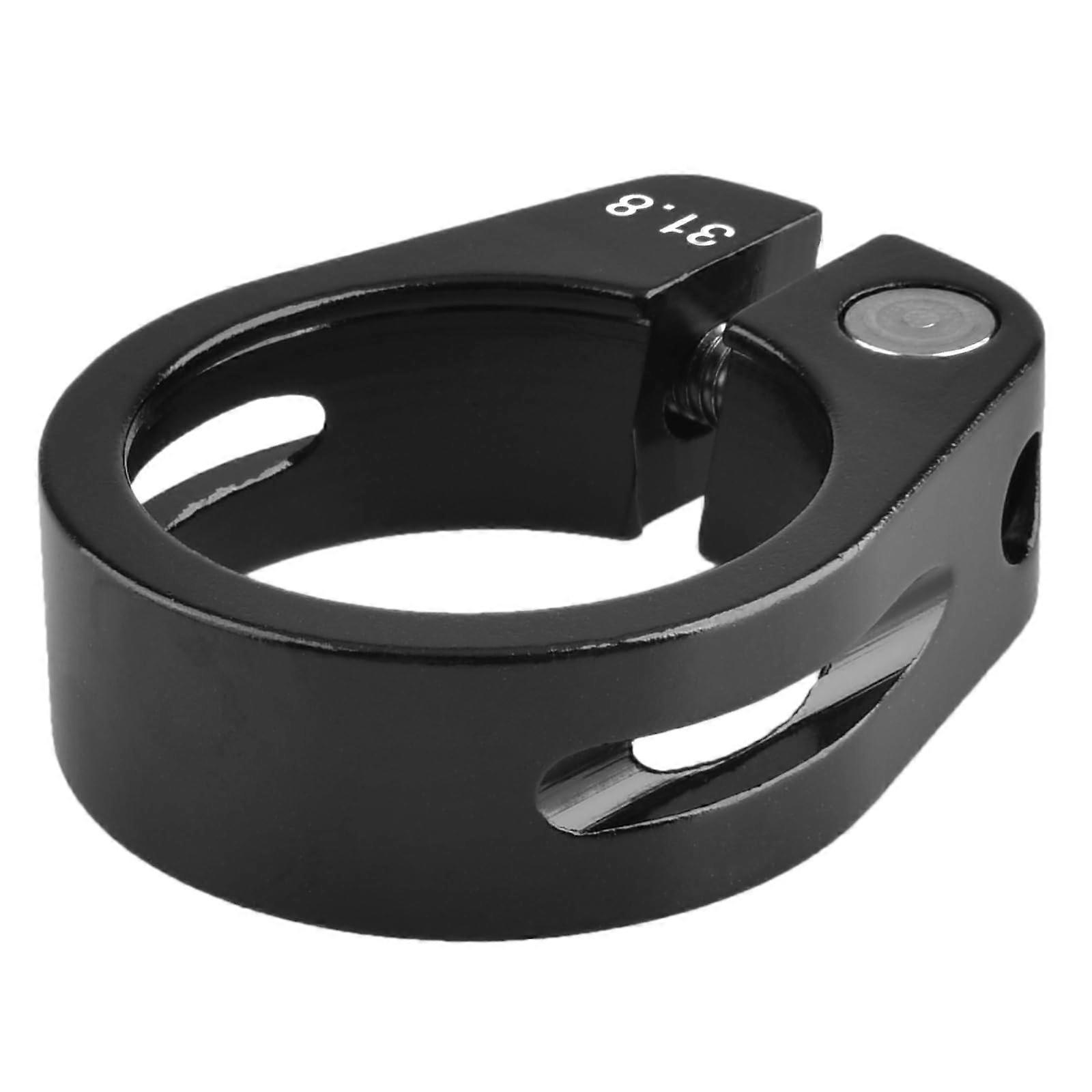 Triwonder Bicycle Seatpost Clamp Quick Release Aluminum Alloy 31.8mm-34.9mm Black Model 02