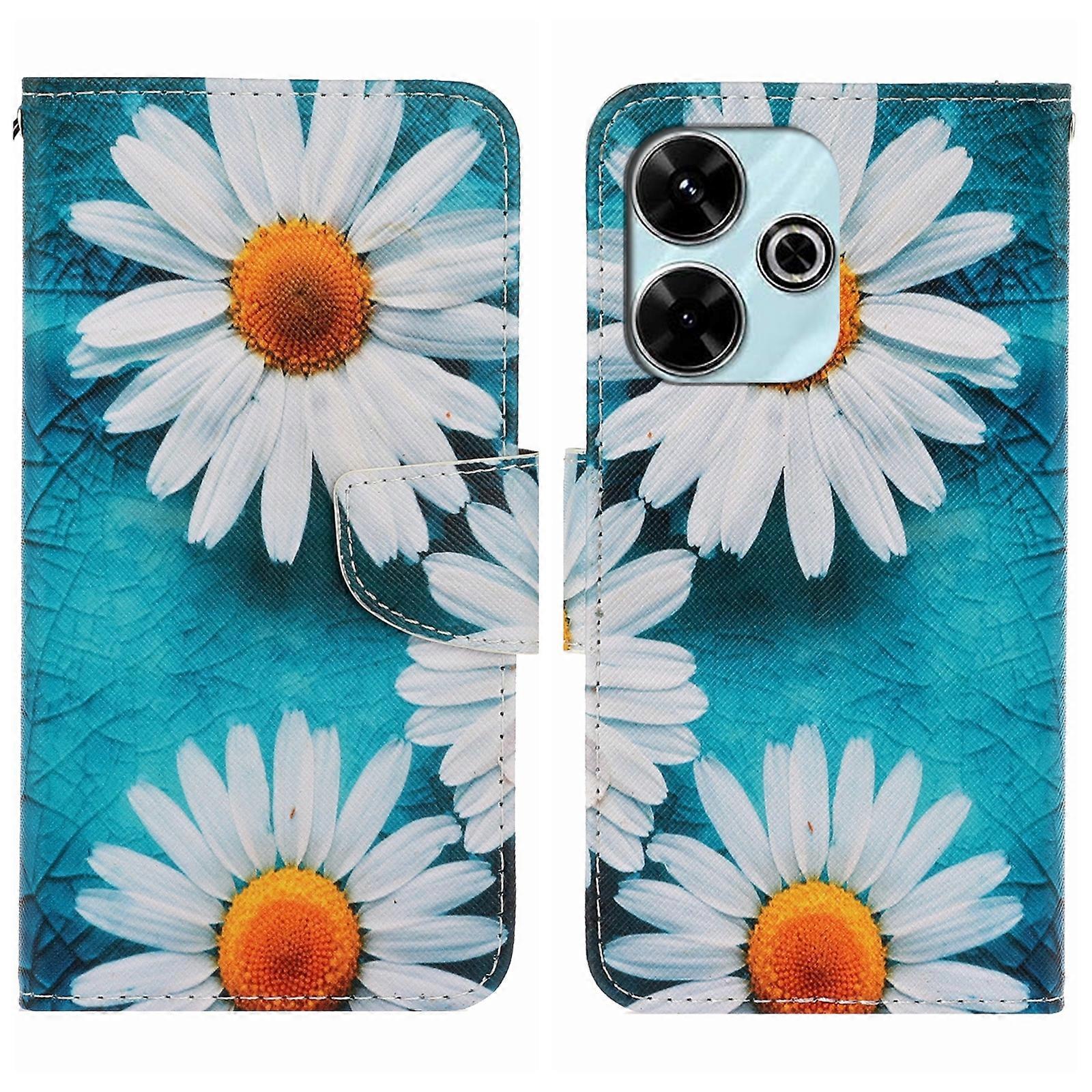 Colored Drawing Pattern Leather Phone Case